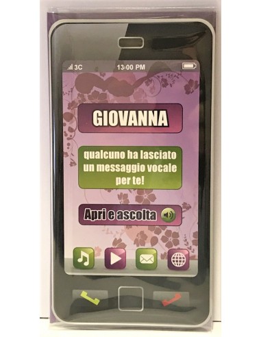 Biglietto auguri musicale verticale -...