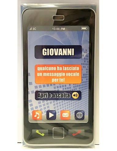 Biglietto auguri musicale verticale -...
