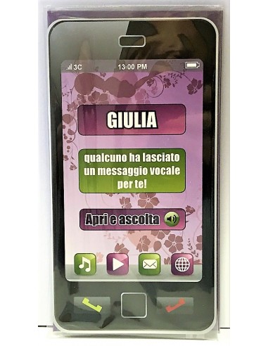Biglietto auguri musicale verticale -...