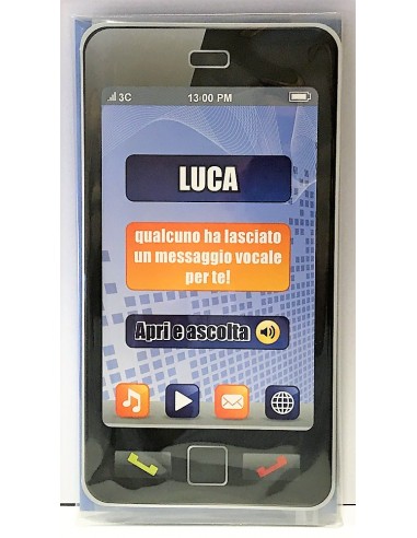 Biglietto auguri musicale verticale -...