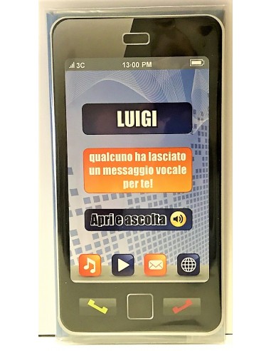 Biglietto auguri musicale verticale -...