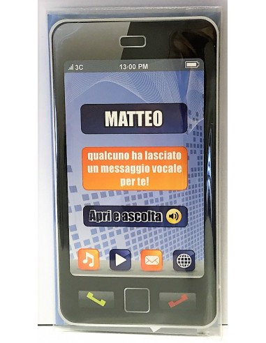 Biglietto auguri musicale verticale -...