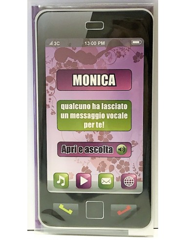 Biglietto auguri musicale verticale -...