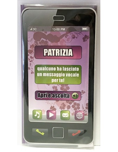Biglietto auguri musicale verticale -...