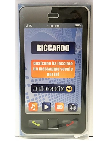 Biglietto auguri musicale verticale -...