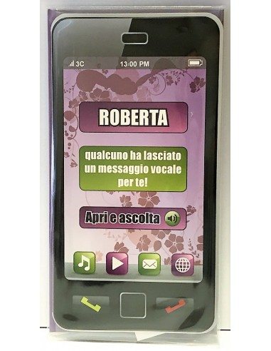 Biglietto auguri musicale verticale -...