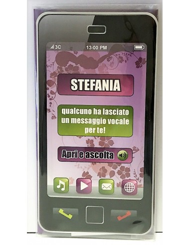 Biglietto auguri musicale verticale -...