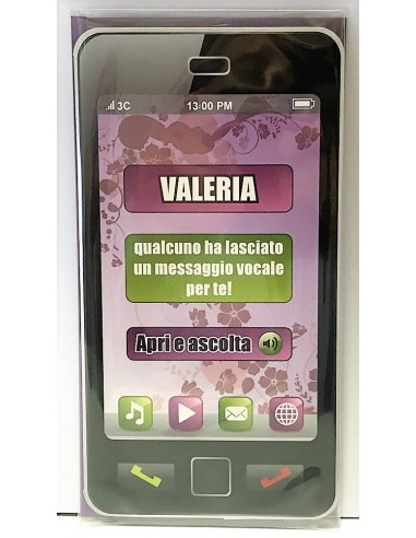 Biglietto auguri musicale verticale -...