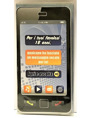 Biglietto auguri musicale verticale -...