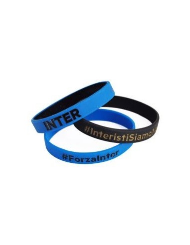 Set 3 braccialetti in silicone FC Inter