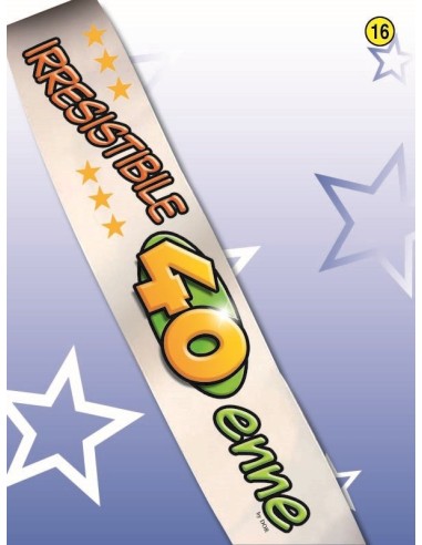 Fascia in tessuto "Irresistibile 40enne"