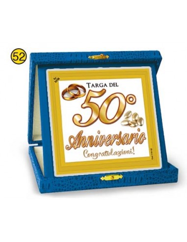 Targa a libretto vellutata Cm. 17x17...