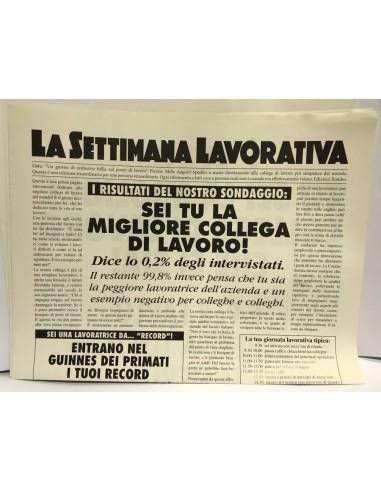 Biglietto auguri giornale Cm. 32x49 -...