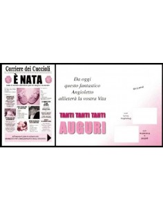 Biglietto auguri giornale...