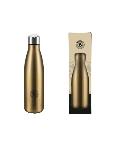 Bottiglia termica borraccia acciaio 500 ML. - Hot & Cold - Oro Gold