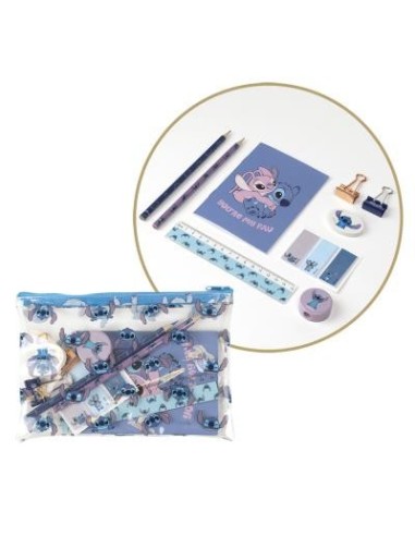 Blister scuola astuccio con accessori interni - Stitch