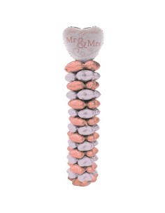 Colonna palloncini con struttura Cm. 160 - Mr&Mrs
