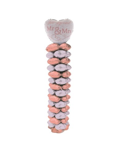 Colonna palloncini con struttura Cm. 160 - Mr&Mrs