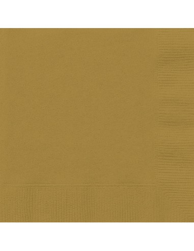 Tovaglioli drink Cm. 13x13 - Cf. 20 pz - Gold
