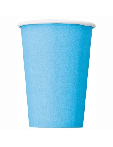 Bicchieri carta 266 ML - Tinta unita - Cf. 14 pz - Powder Blue
