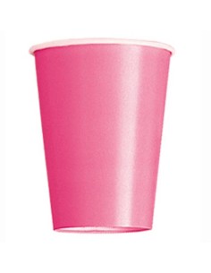 Bicchieri carta 266 ML - Tinta unita - Cf. 14 pz - Hot Pink