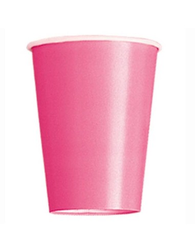 Bicchieri carta 266 ML - Tinta unita - Cf. 14 pz - Hot Pink