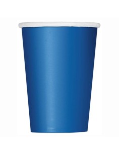 Bicchieri carta 266 ML - Tinta unita - Cf. 14 pz - Royal Blue