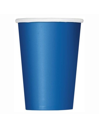 Bicchieri carta 266 ML - Tinta unita - Cf. 14 pz - Royal Blue