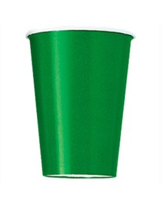 Bicchieri carta 266 ML - Tinta unita - Cf. 14 pz - Emerald Green