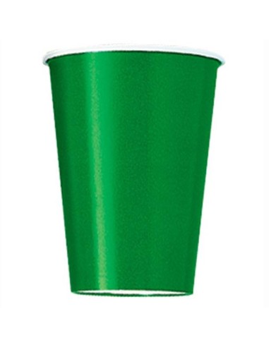 Bicchieri carta 266 ML - Tinta unita - Cf. 14 pz - Emerald Green