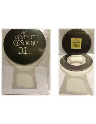 Biglietto auguri medio sagomato Wc -...