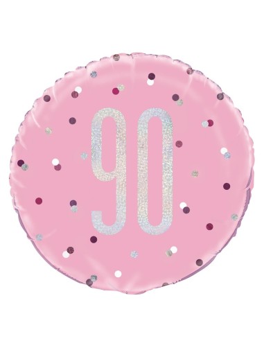 Palloncino mylar 18" Cm. 45 - Glitz Pink & Silver - 90