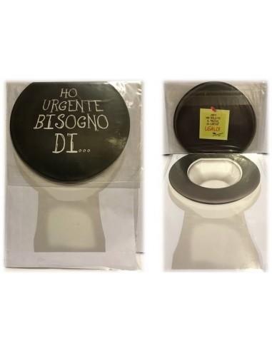 Biglietto auguri medio sagomato Wc -...