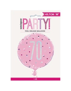 Palloncino mylar 18" Cm. 45 - Glitz Pink & Silver - 70 2
