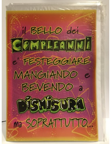 Biglietto auguri medio umoristico -...