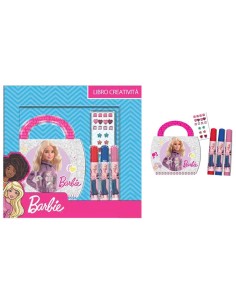 Libro creatività con colori e stickers Cm. 22x16 - Barbie