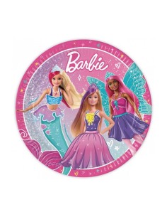 Piatti carta FSC Cm. 23 - Confezione 8 pezzi - Barbie