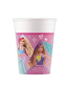 Bicchieri carta FSC - Confezione 8 pezzi - Barbie