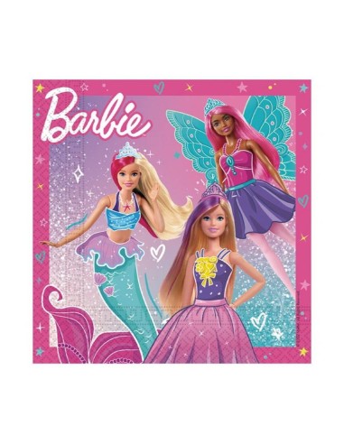 Tovaglioli carta Cm. 33x33 - Confezione 20 pezzi - Barbie