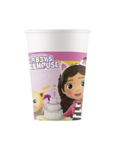 Bicchieri carta FSC - Confezione 8 pezzi - Gabbys Dollhouse