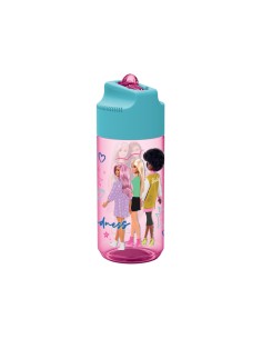 Borraccia plastica trasparente 430 ML con beccuccio - Barbie