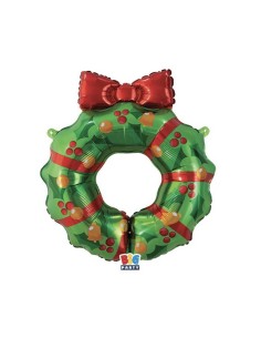 Palloncino mylar Cm. 63x66 - Ghirlanda di Natale
