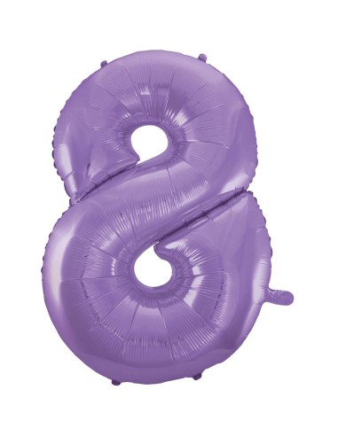 Palloncino Mylar 40" Cm. 101 Rocca - Satin Lilla - Numero 8
