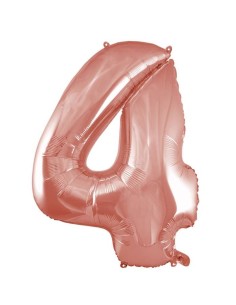 Palloncino Mylar 40" Cm. 101 Rocca - Rosa Gold - Numero 4
