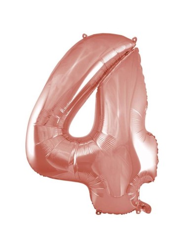 Palloncino Mylar 40" Cm. 101 Rocca - Rosa Gold - Numero 4