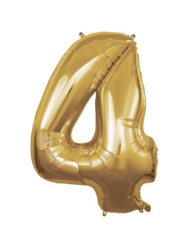 Palloncino Mylar 40" Cm. 101 Rocca - Oro Gold - Numero 4