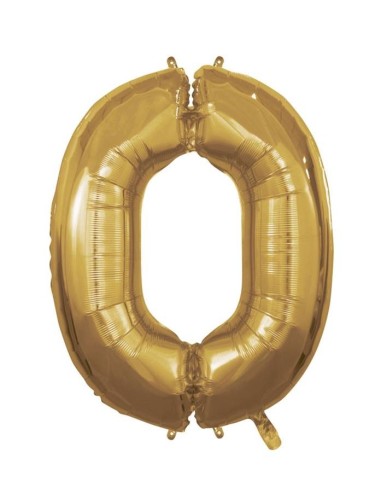 Palloncino Mylar 40" Cm. 101 Rocca - Oro Gold - Numero 0