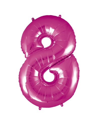 Palloncino Mylar 40" Cm. 101 Rocca - Fuxia - Numero 8