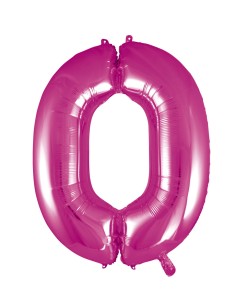 Palloncino Mylar 40" Cm. 101 Rocca - Fuxia - Numero 0