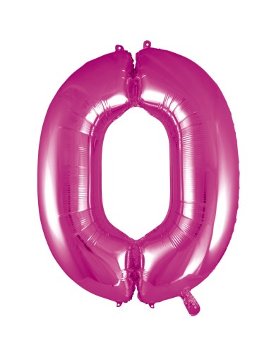 Palloncino Mylar 40" Cm. 101 Rocca - Fuxia - Numero 0